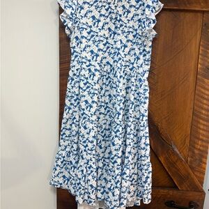 Pinch Blue and White Midi Dress